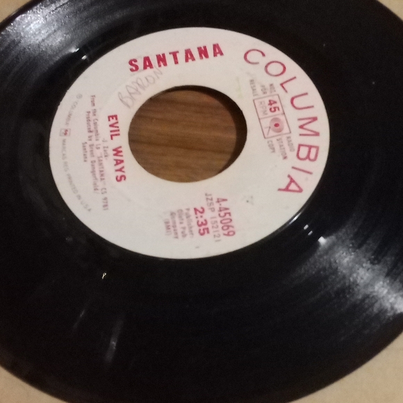 Santana Columbia Stereo Evil Ways 45 rpm - Picture 4 of 5